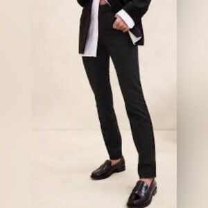 Banana Republic Skinny Sloan Pant Trouser Black Size 2 petite EUC